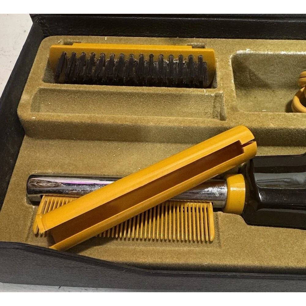 Vintage Norelco Pro Comb Hot Cold Air Heated Styling Brush Procomb TESTED